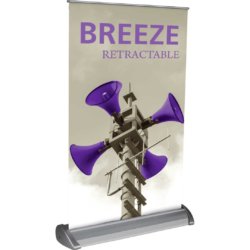 Retractable banner signs for tabletop