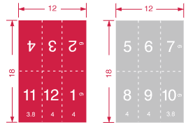12-in x 18-in half-fold tri-fold brochures