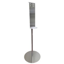 Brushed Stainless Steel Hand Sanitizer Stands
