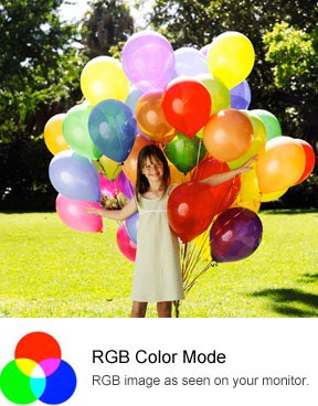CMYK RBG color example
