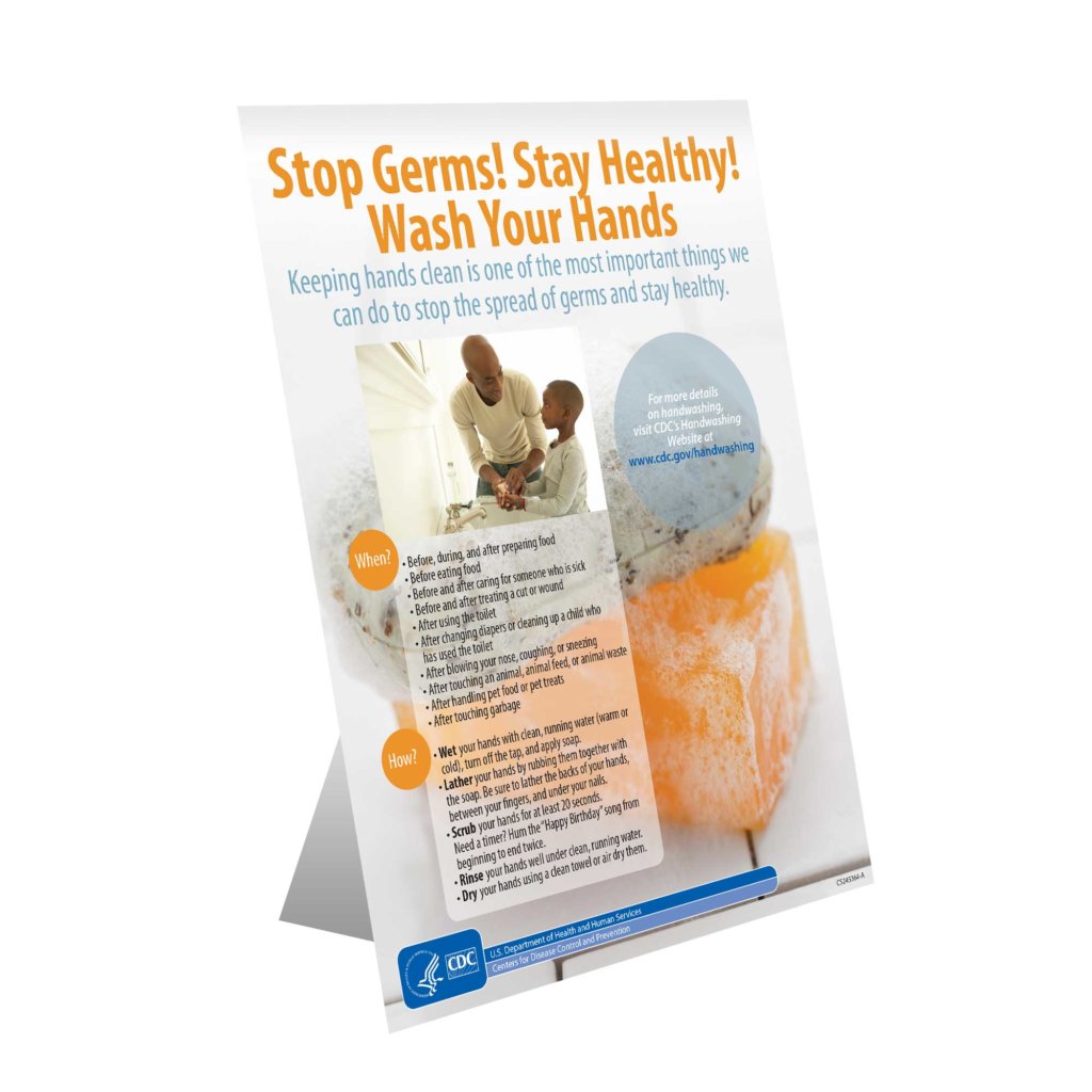 Stop Germs! CDC Sign