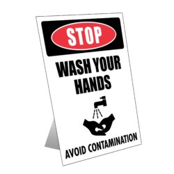 WASH HANDS Coronavirus COVID-19 Sign