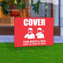 Cover Your Mouth & Nose Yard Signs
