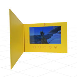 Customized 7-inch IPS screen soft cover video brochure mailer