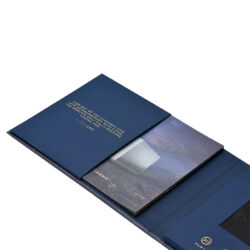 A5 Hard Cover Video Brochure with Storage Pocket | Portable Presentation System