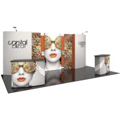 decorative 20-foot trade show booth