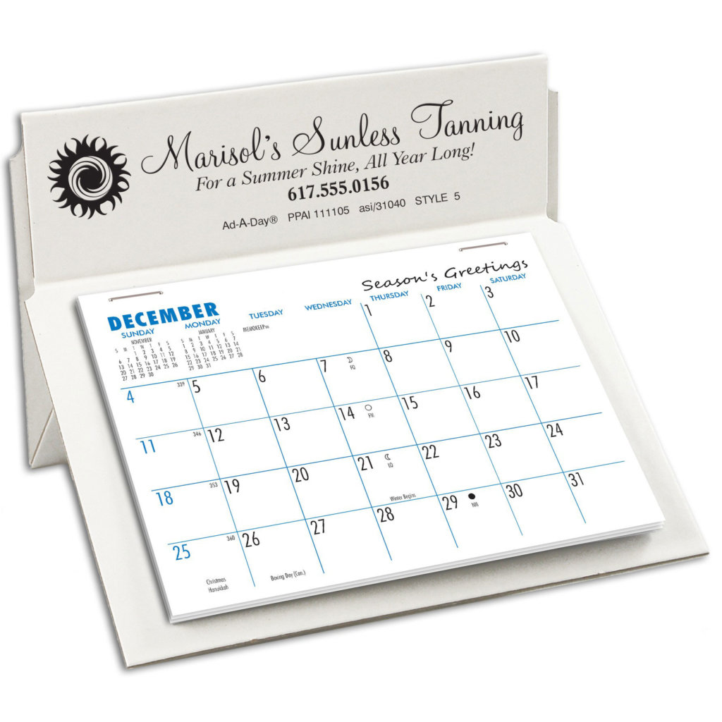 Stand up Desk Calendar
