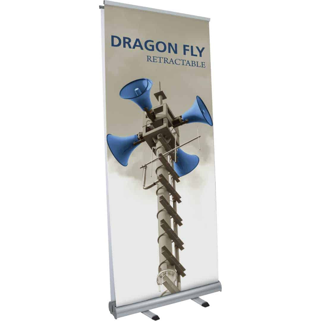 Retractable Banner Stand, Single/Double-Sided, 3x7-ft