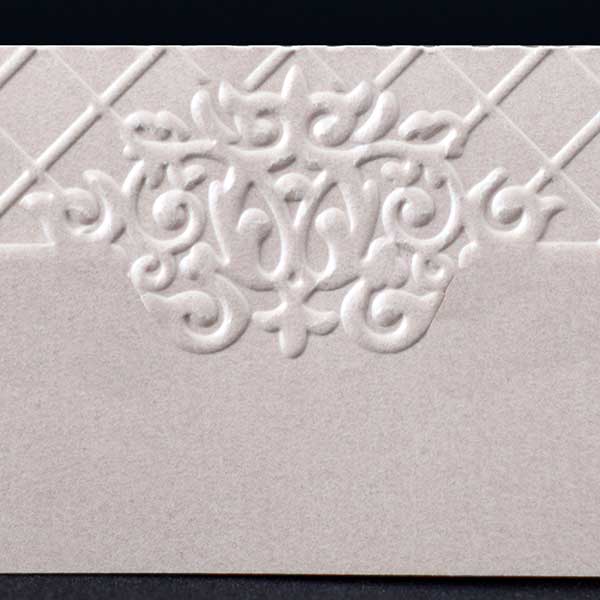 Embossed Business Cards