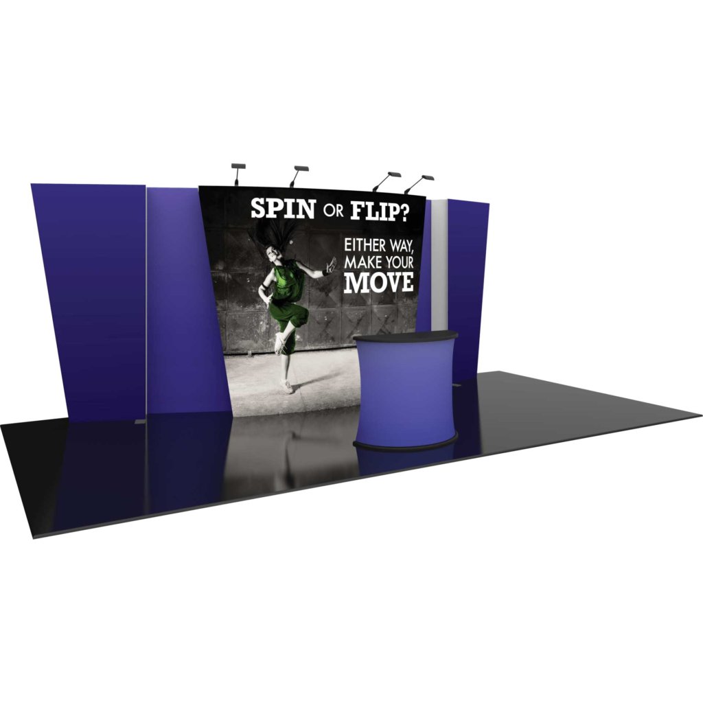 20x8-ft Double-sided Curved Display | Orbus Formulate Flip Kit 04