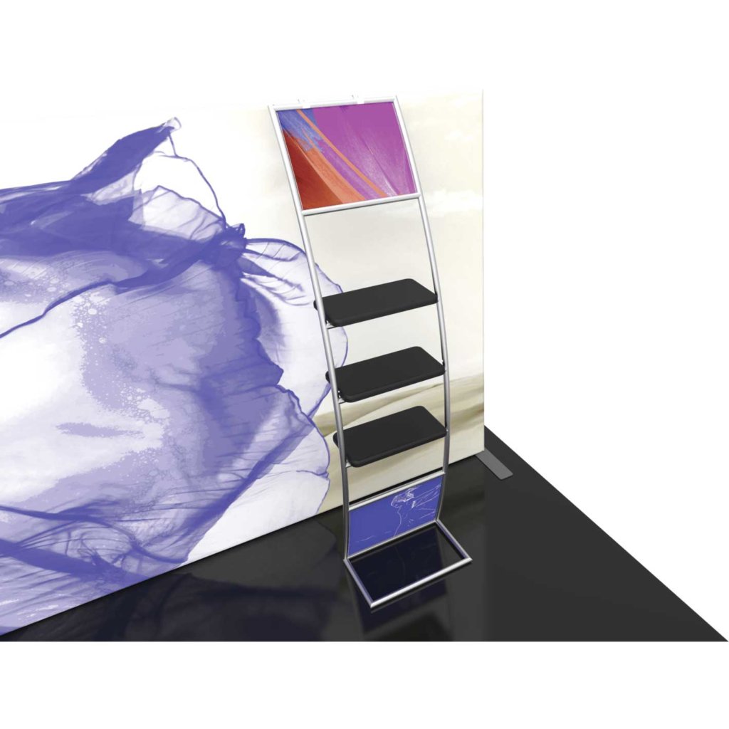 Add-on 2x8-ft Display with Shelves | Orbus Formulate Accent 02