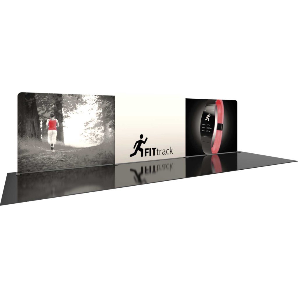 30x8-ft Display Wall with 3 Custom Art Panels | Orbus Formulate 05