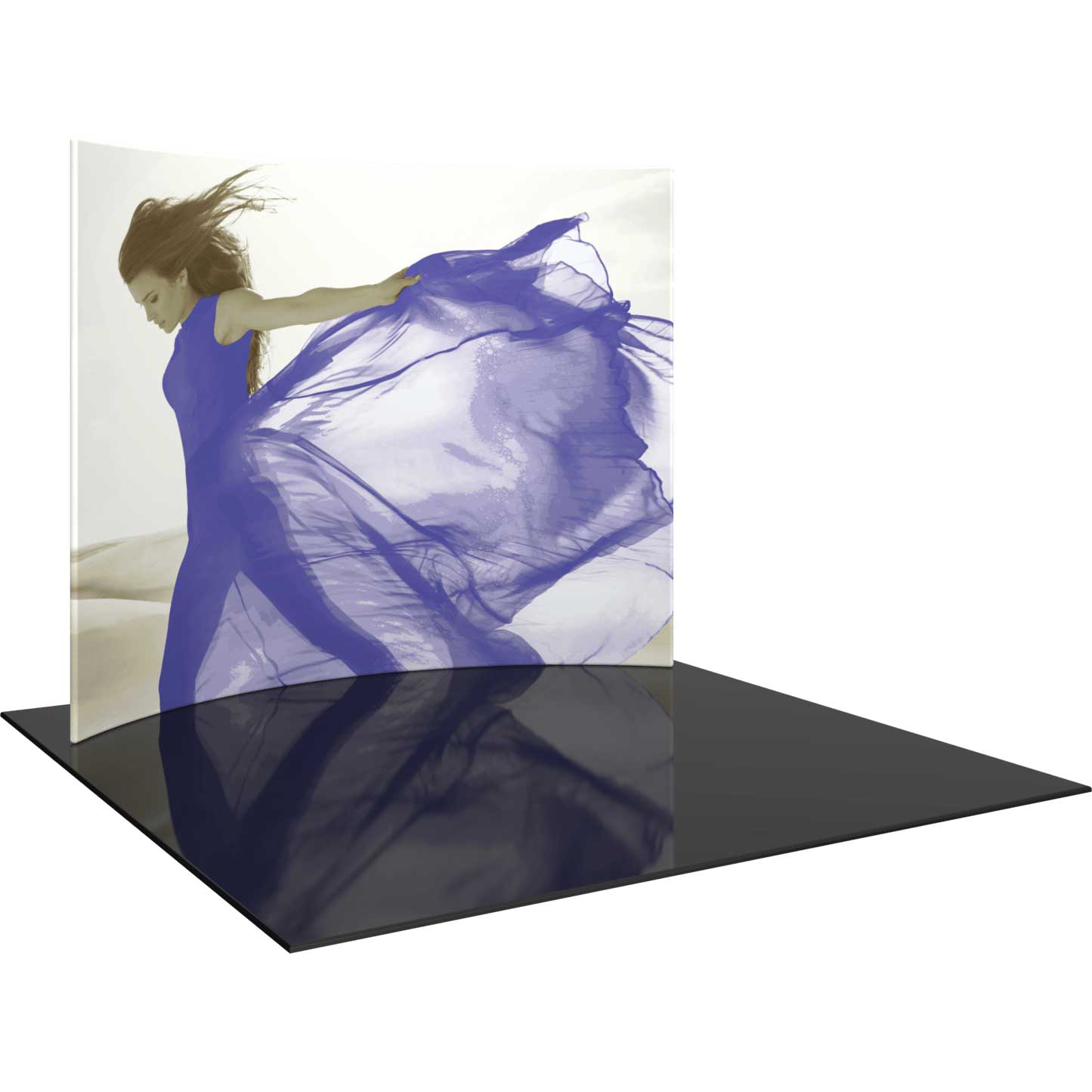 9x8-ft Curved Trade Show Display with Lights | Orbus Formulate HC1 - Image 1