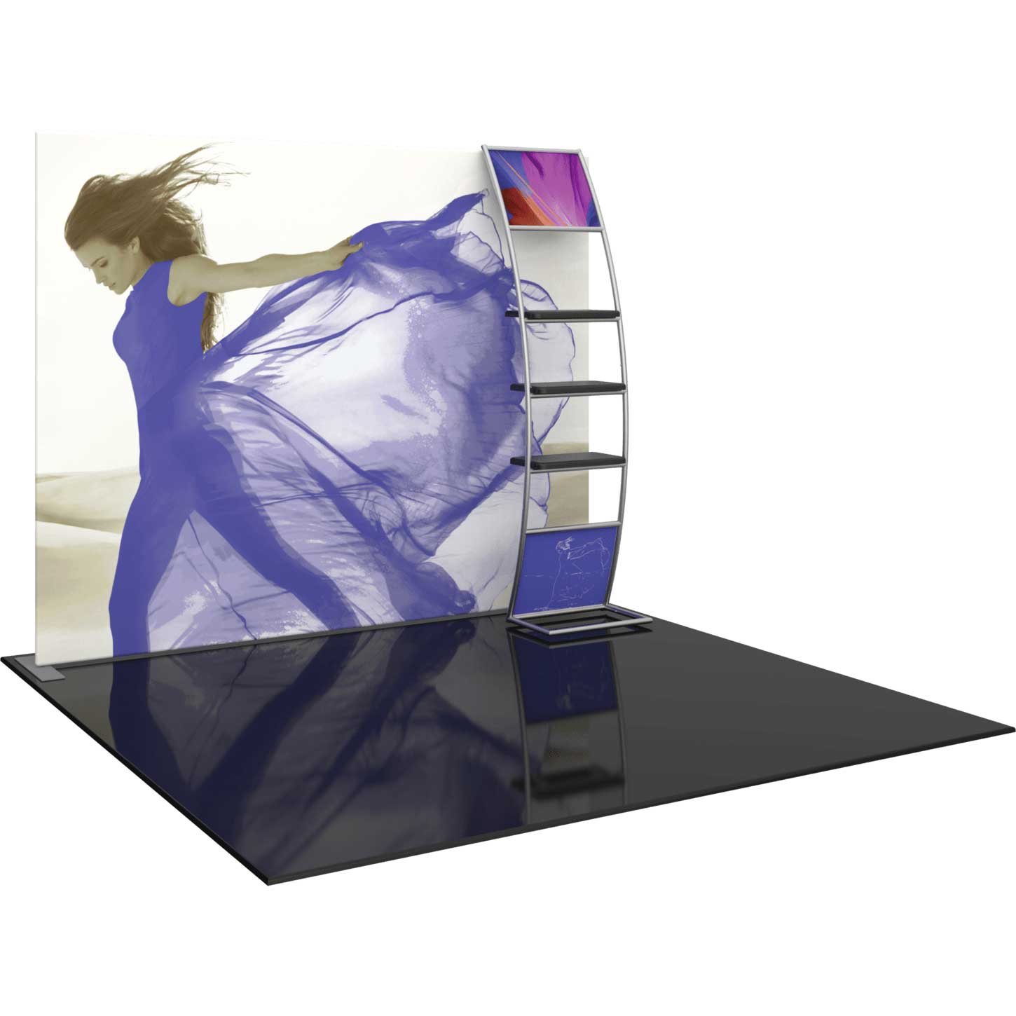 10-ft Display with Shelves | Orbus Formulate S6 - Image 1