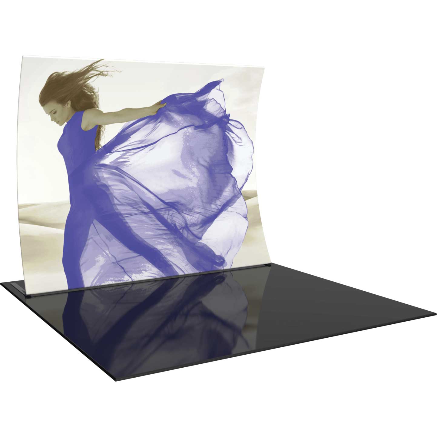 10-ft Vertical Curve Fabric Display | Orbus Formulate VC1 - Image 1
