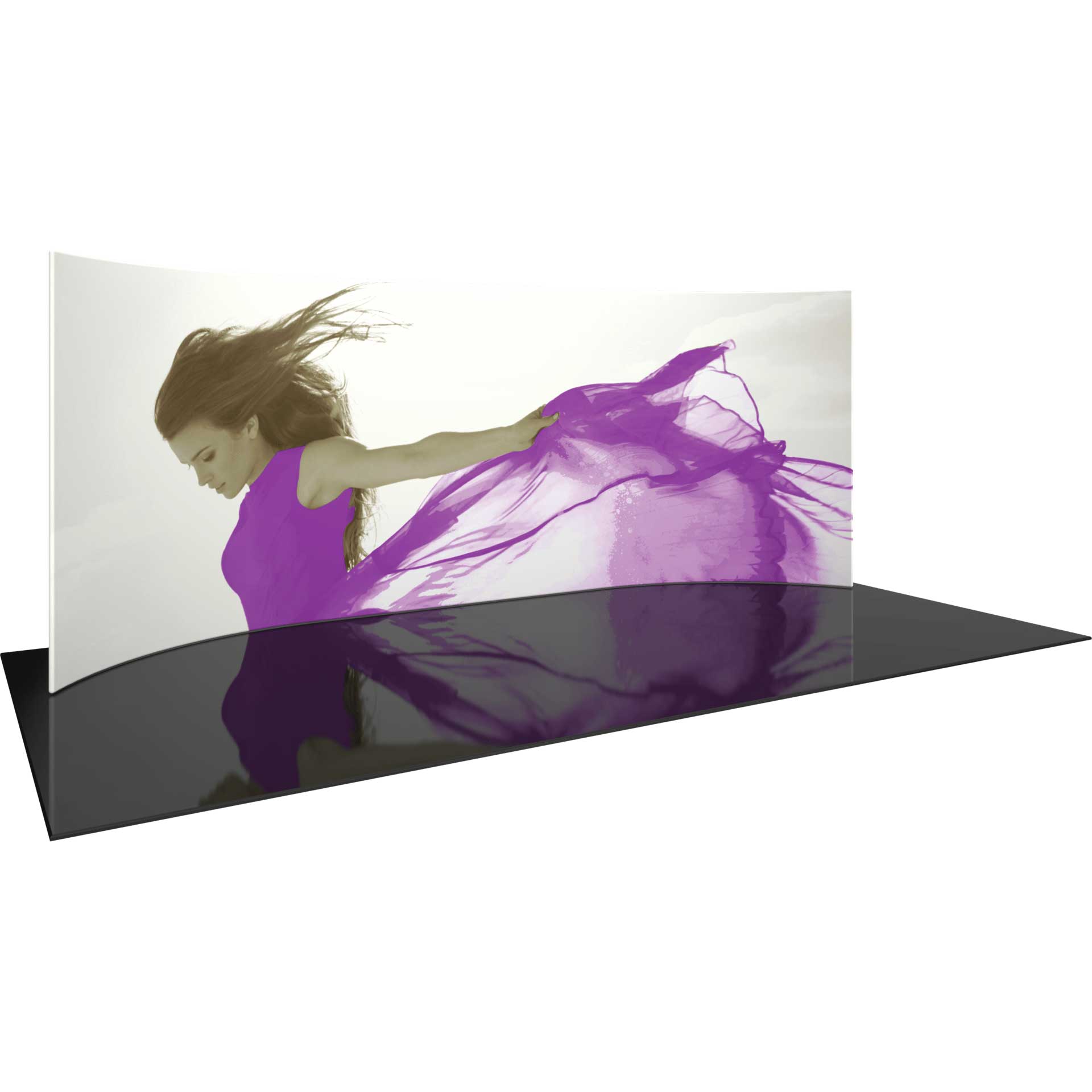 20x7.5-ft Curved Trade Show Display | Orbus Formulate WH1 - Image 1