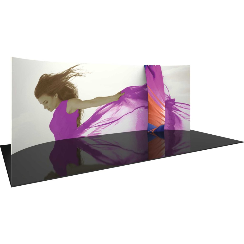 20x8-ft Horizontal Curved Display with Accent Sign | Orbus Formulate WH6 - DISCONTINUED