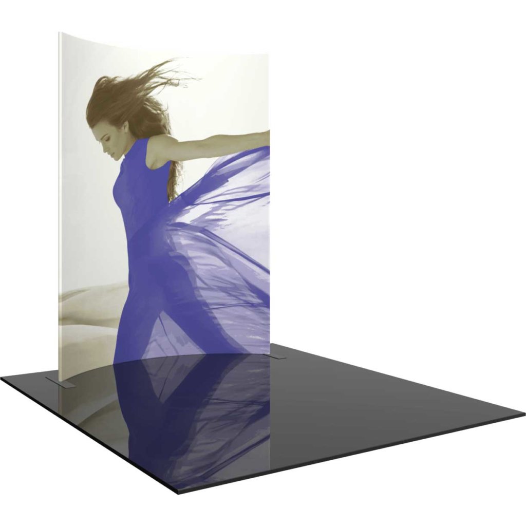 7.5x10-ft Curved Trade Show Display Wall | Orbus Formulate Master