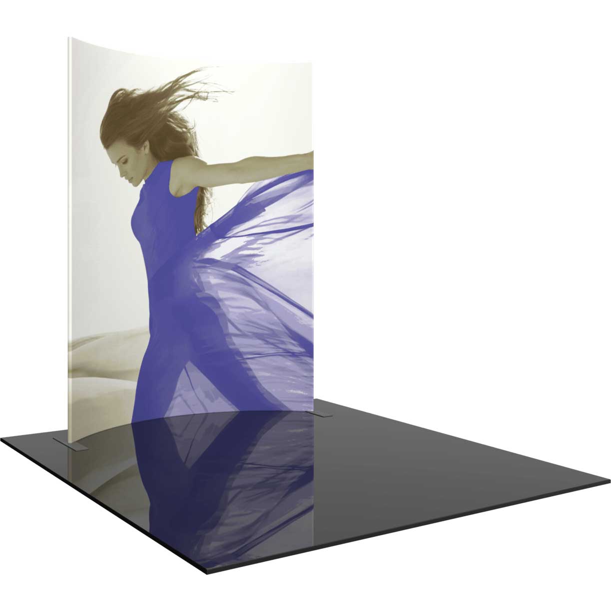 7.5x10-ft Curved Trade Show Display Wall | Orbus Formulate Master - Image 1