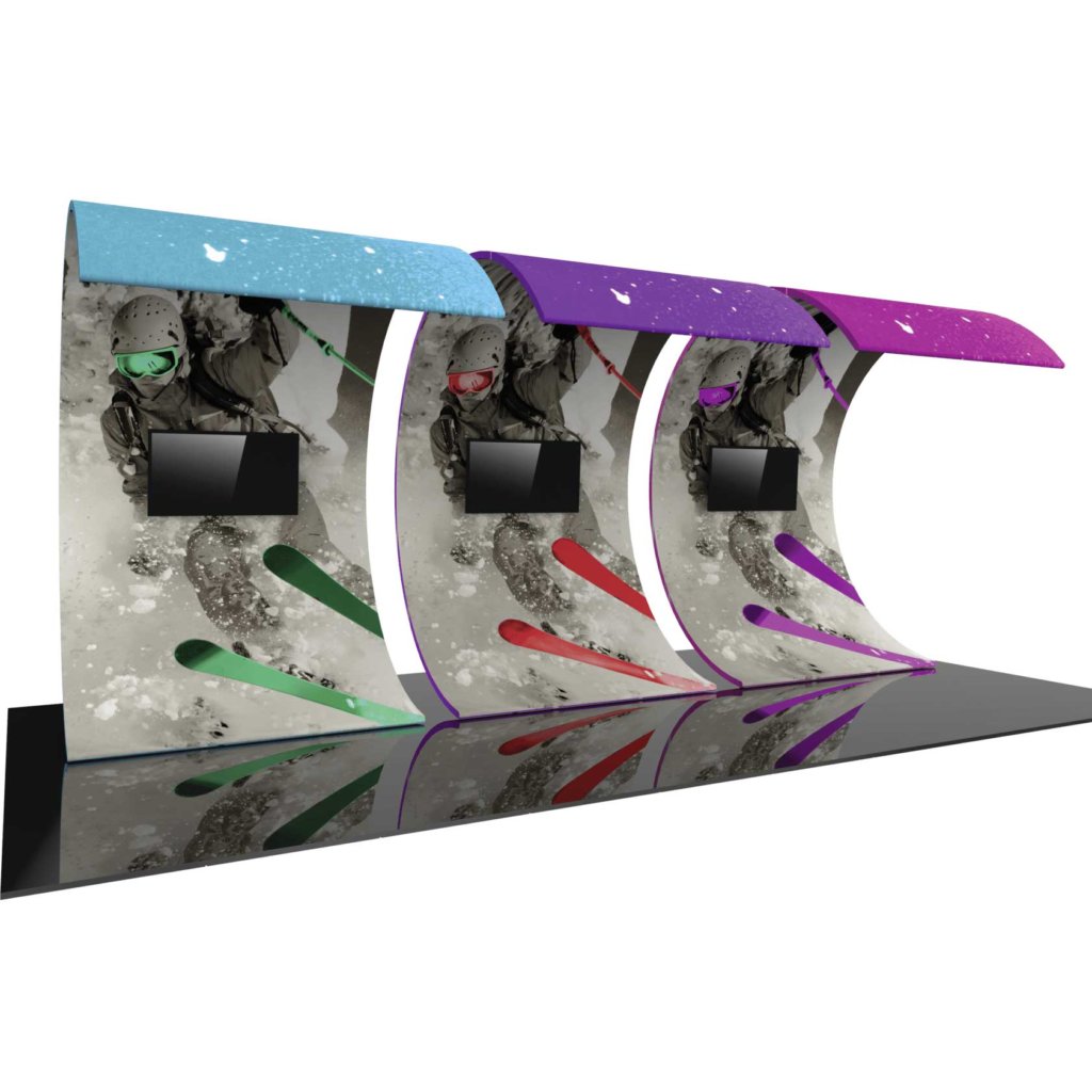 Surf Wall Triple Three 3 Monitor Mount