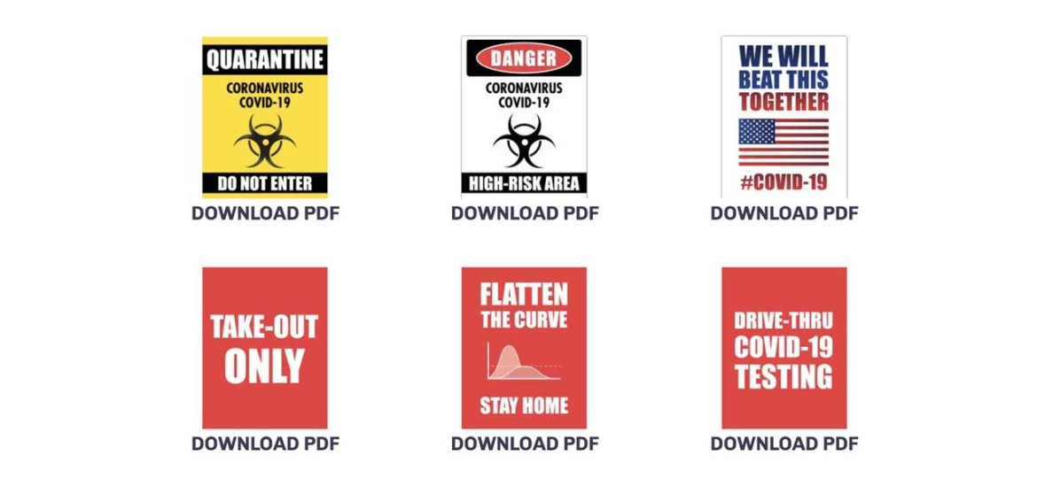 Free Printable PDFs COVID-19 Signs