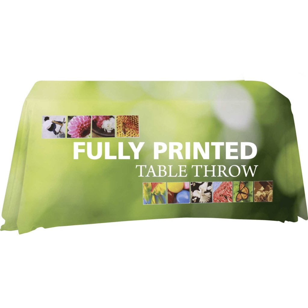 custom printed table throws