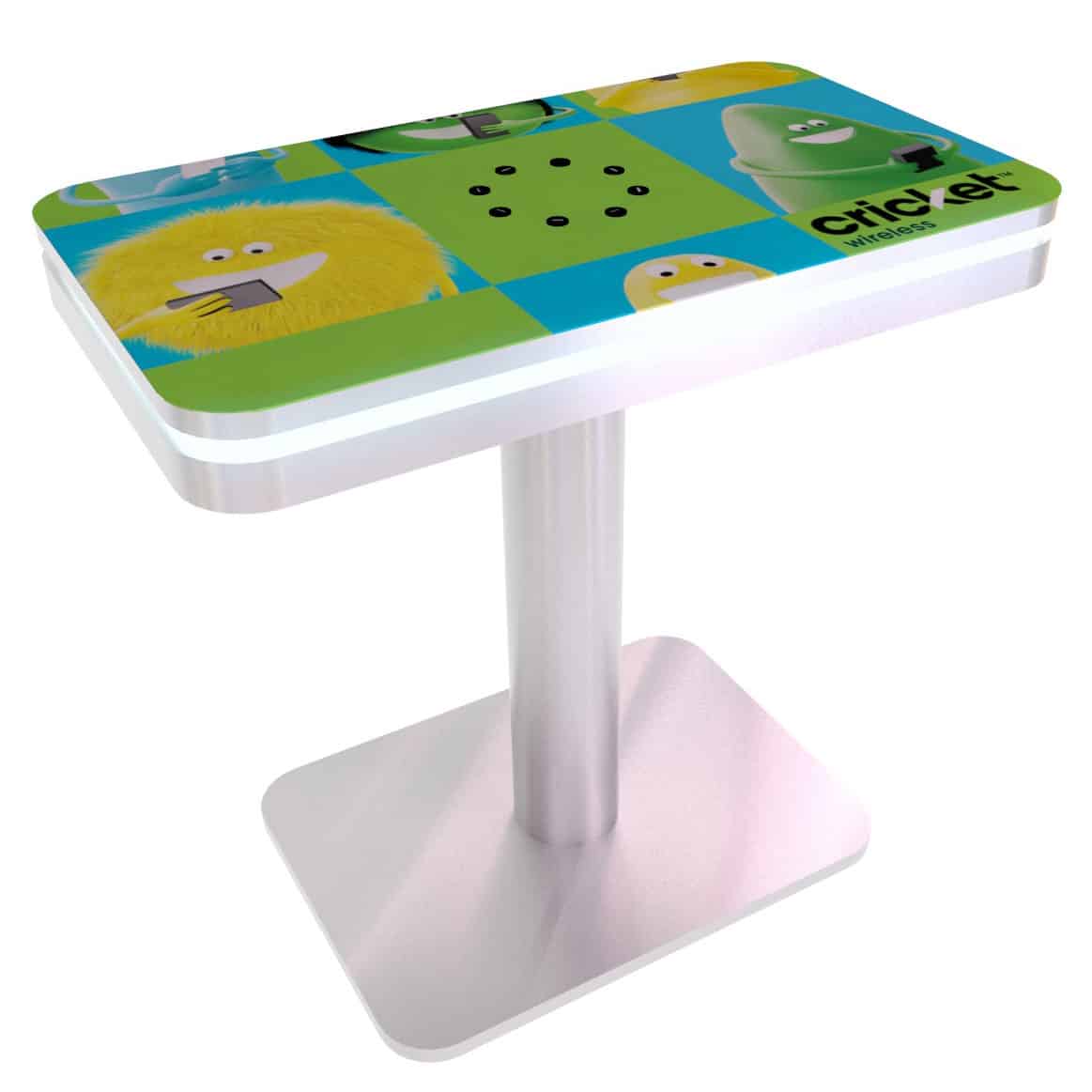 Portable 3-ft Table with LED Rim & USB Charging, 3.3x1.8x3.4-ft - Image 6