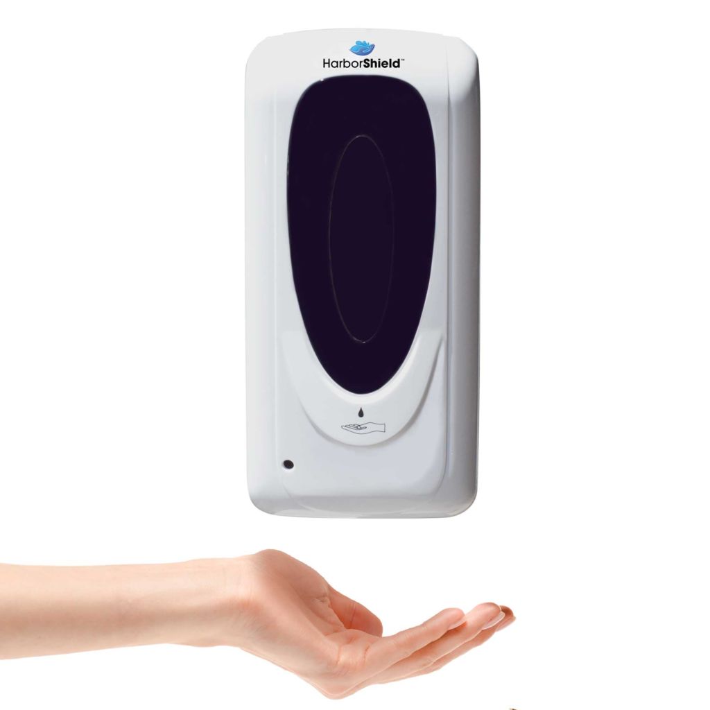 Automatic Hand Sanitizer Dispenser with Silver Stand & Sign ...