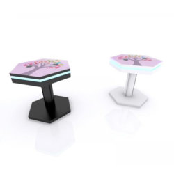 black wireless charging tables