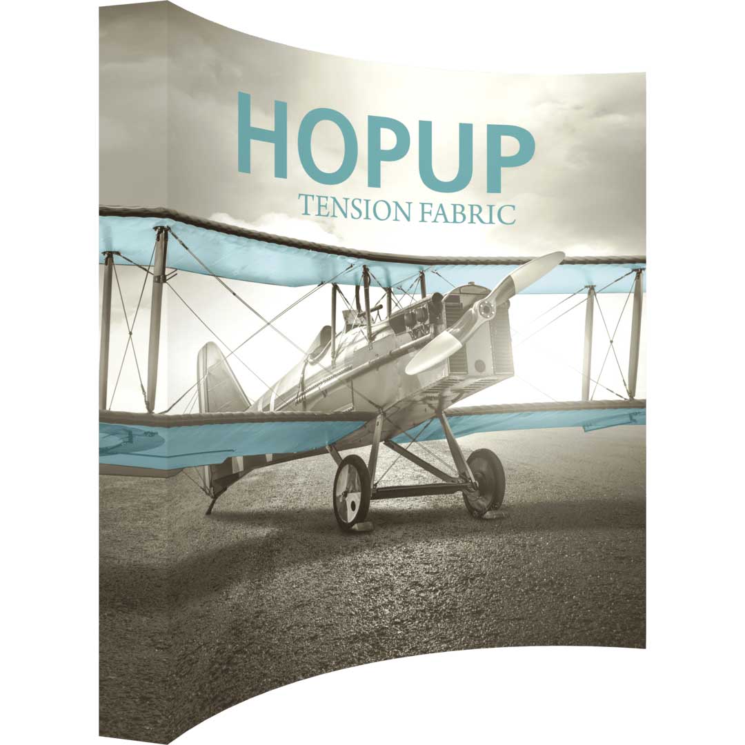 10x10-ft Portable Curved Pop Up Display | Orbus Hopup - Image 1