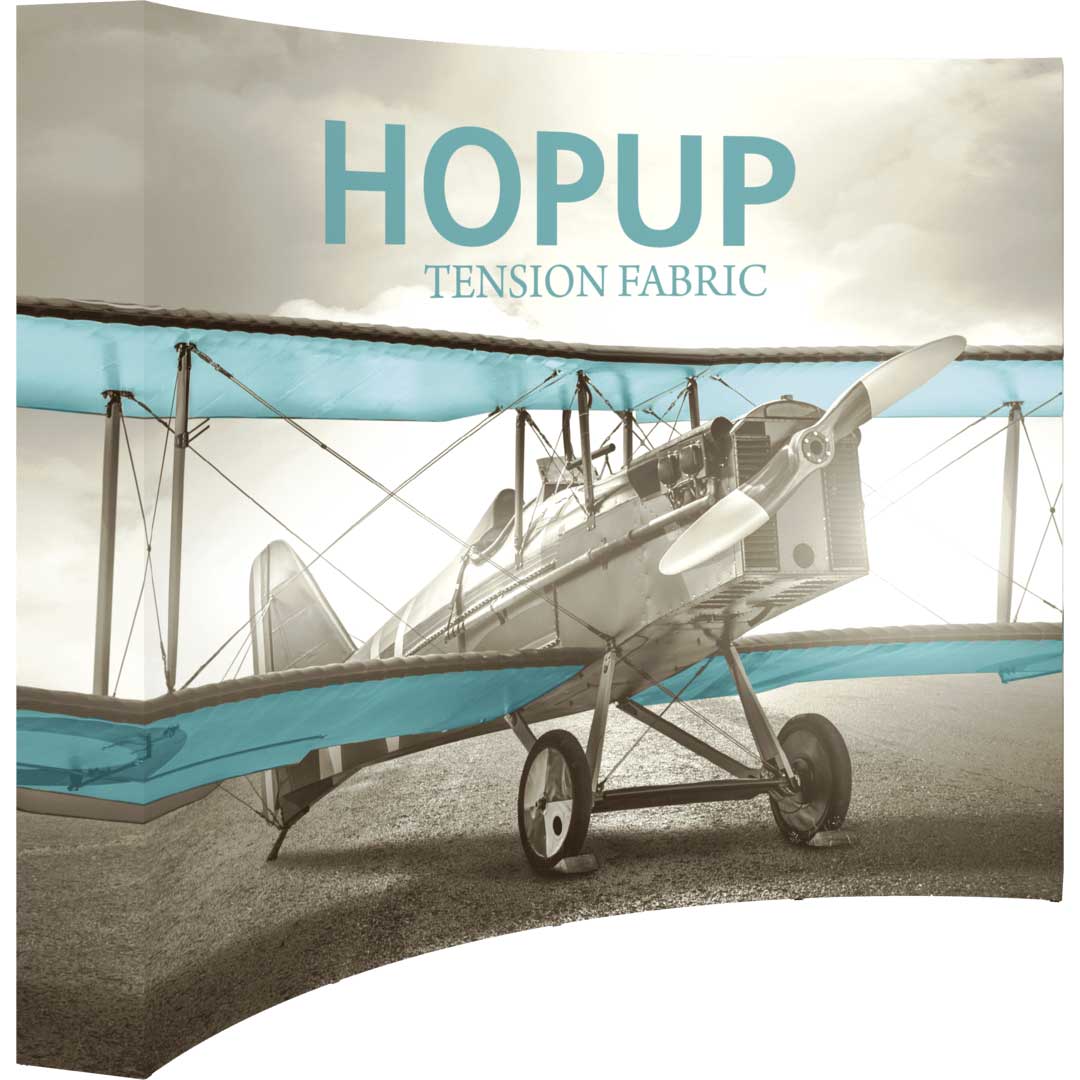10x7.5-ft Portable Curved Pop Up Display | Orbus Hopup - Image 1