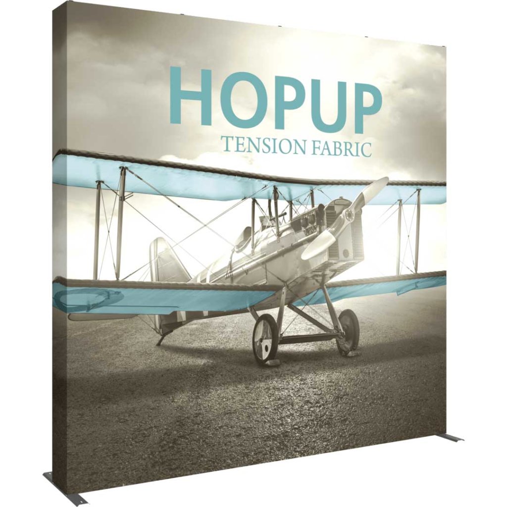 10x10-ft Portable Pop Up Display Backwall | Orbus Hopup