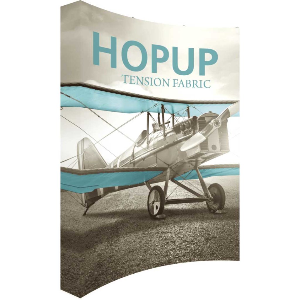 8x10-ft Portable Curved Pop Up Display | Orbus Hopup