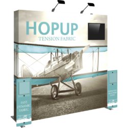 Portable trade show displays hopup
