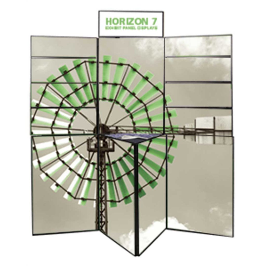 6x6-ft Folding Display with Counter & Header Sign | Orbus Horizon 7