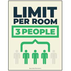 limit 3 people per room