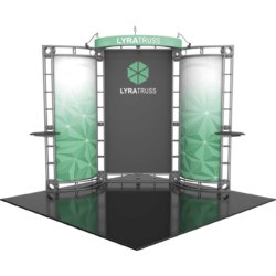 curved 10 foot trade show displays