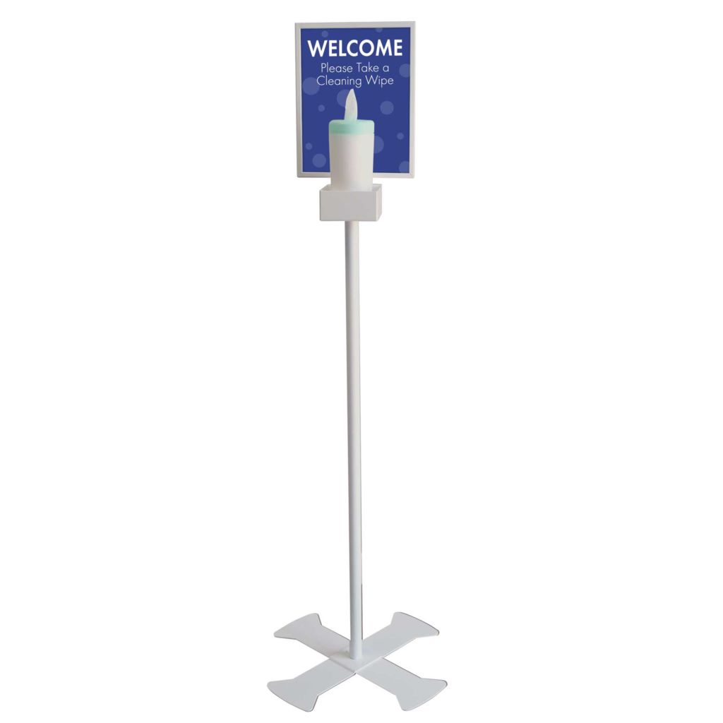 Wipes Display with Sign