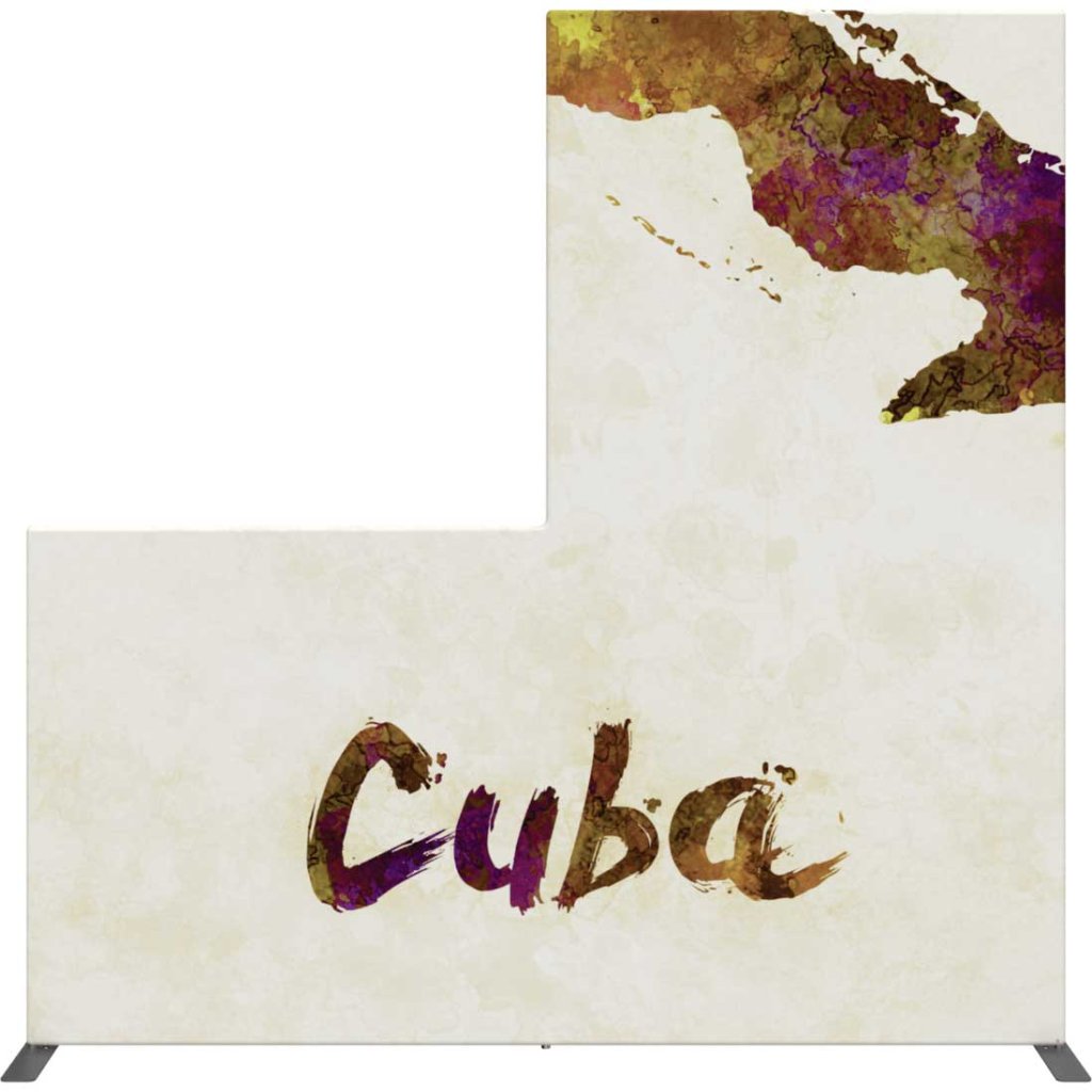 L-shaped banner