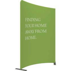 Tapered banner sign