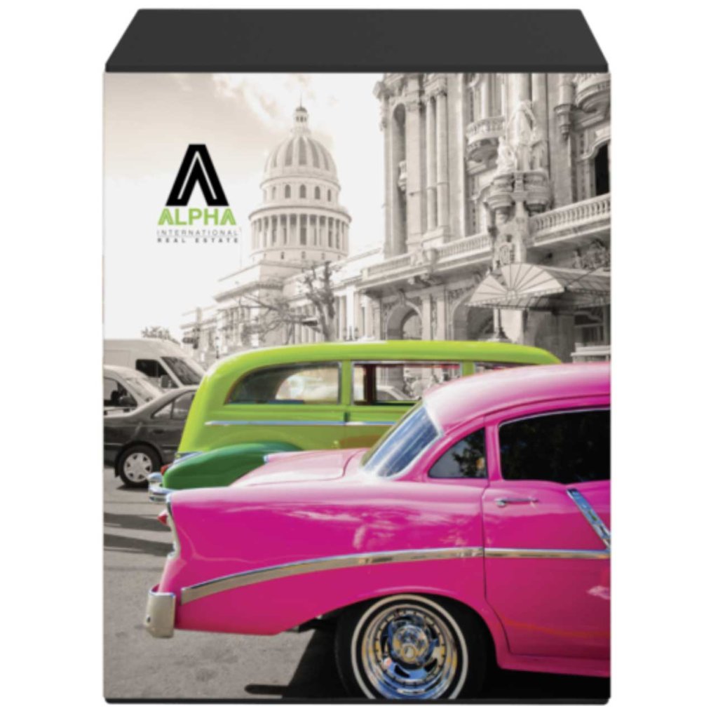 Portable trade show counter front