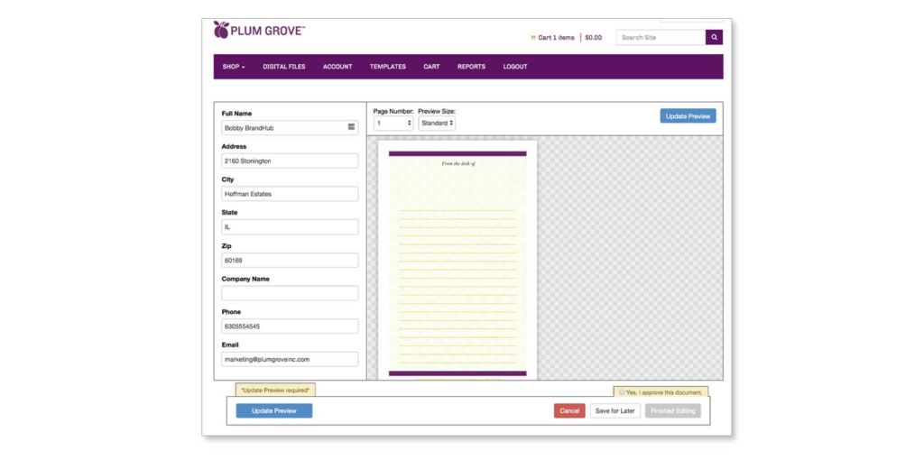 myBrandHub Customization