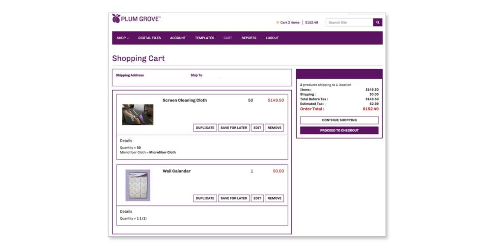 myBrandHub Chopping Cart