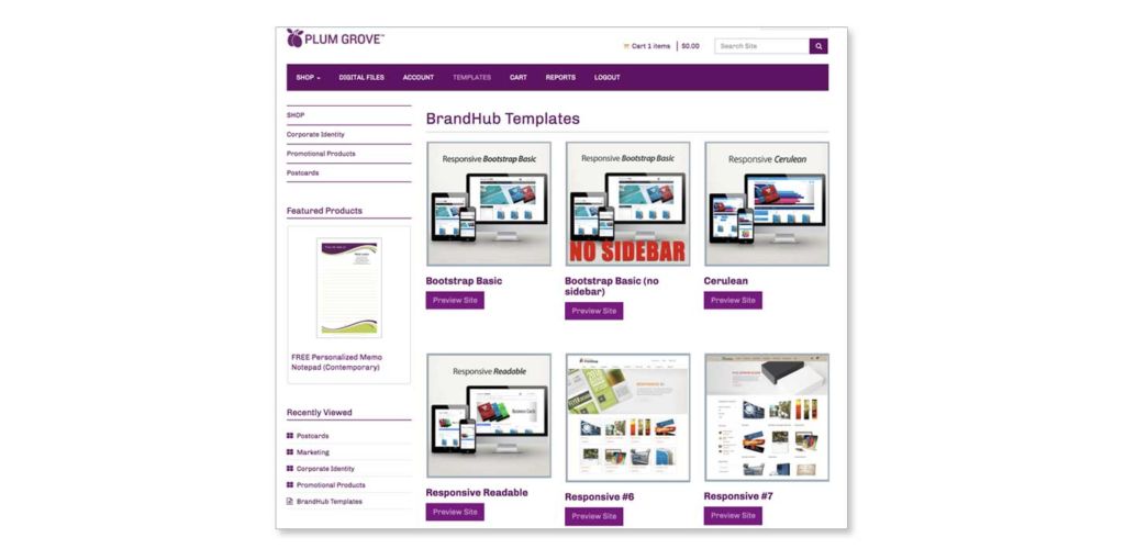 myBrandHub Templates