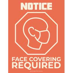 Notice Face Covering Required