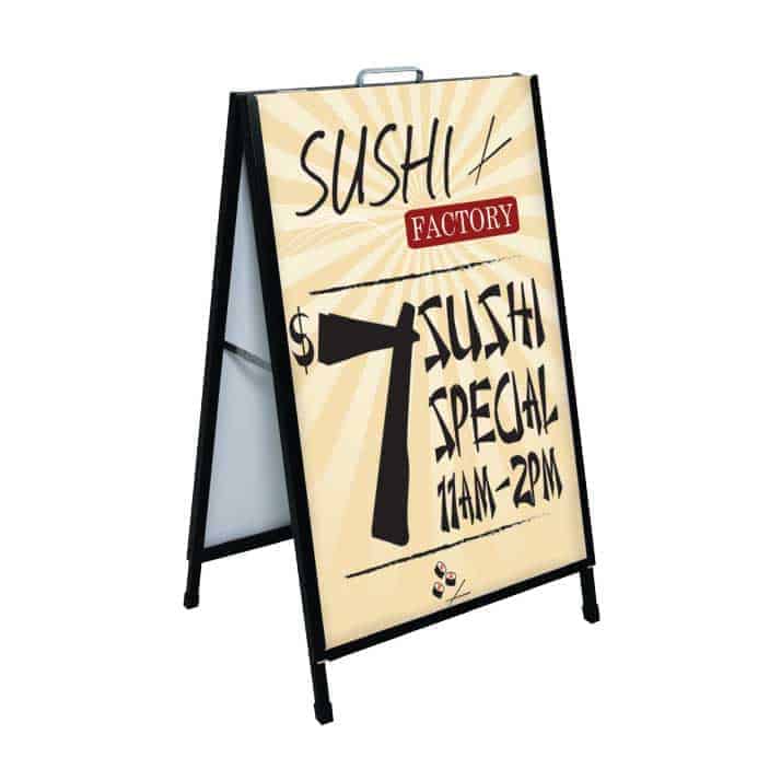 A-frame sign sidewalk sign