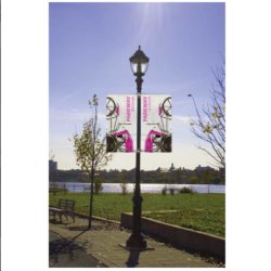Double Outdoor Pole Banner