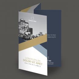 Parallel fold brochure