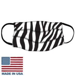 Pleated Zebra Face Masks