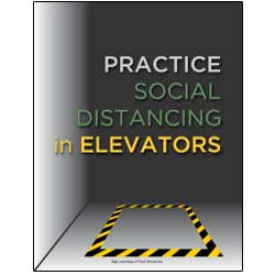 Practice Social Distancing in Elevators